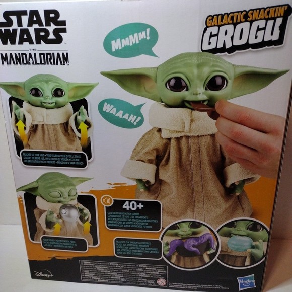 New in Box! Star Wars The Mandalorian Galactic Snackin Grogu Animatronic - Picture 3 of 6
